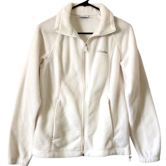 Columbia Benton Springs Full Zip Fleece Jacket White 137211 Medium - Picture 1 of 14